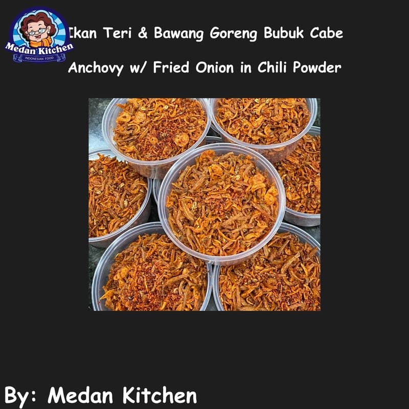 Ikan Teri Bawang Goreng Bubuk Cabe